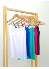 Musculosa con tiritas raso