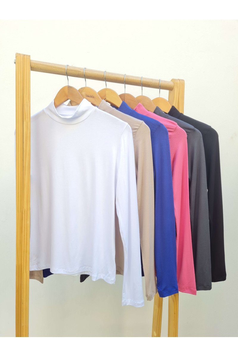 Media polera de modal viscosa básica