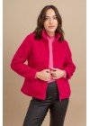 Campera de corderito con cierre y bolsillos laterales