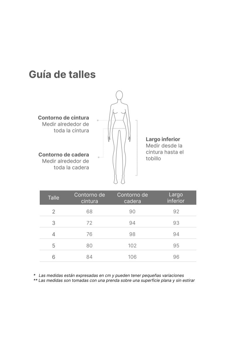 Pantalón punto roma con pasacintos, bolsillos y tajos