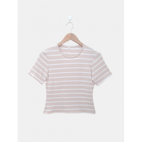 Remera de morley rayado
