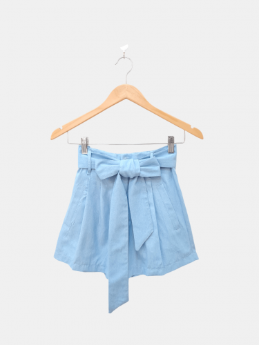 Short de denim con lazo,...