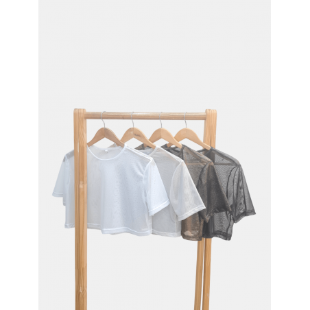 Top de microtul con foil