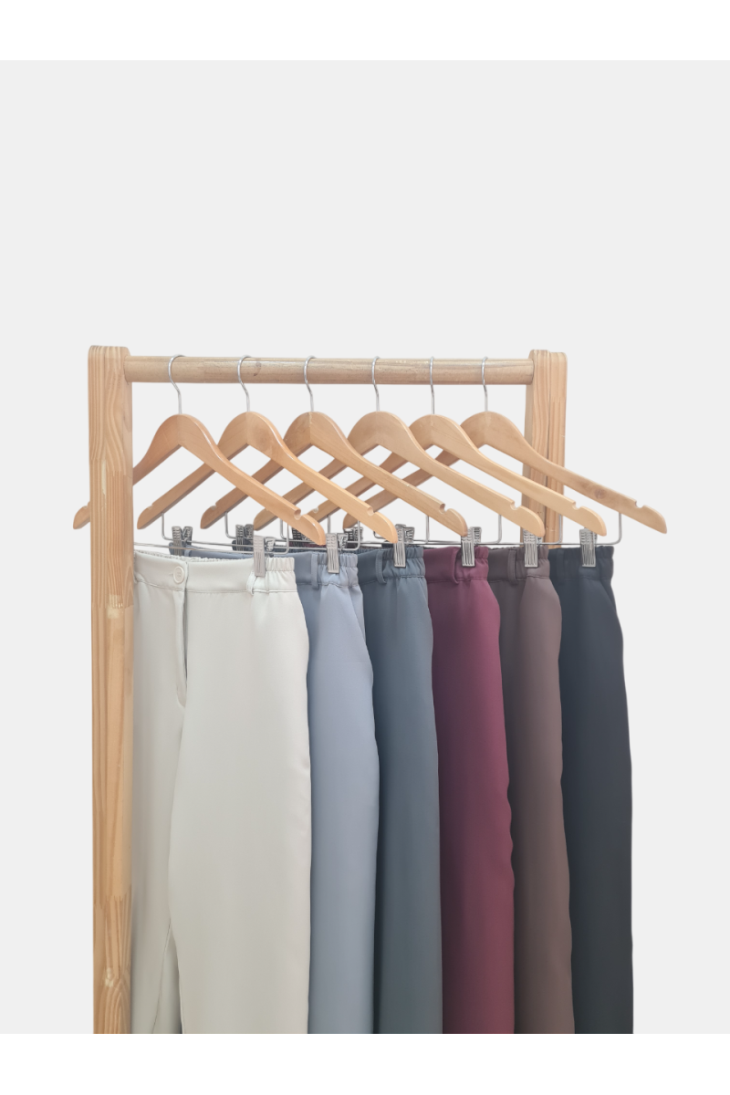 Pantalón sastrero con elástico, pasacintos y bolsillos