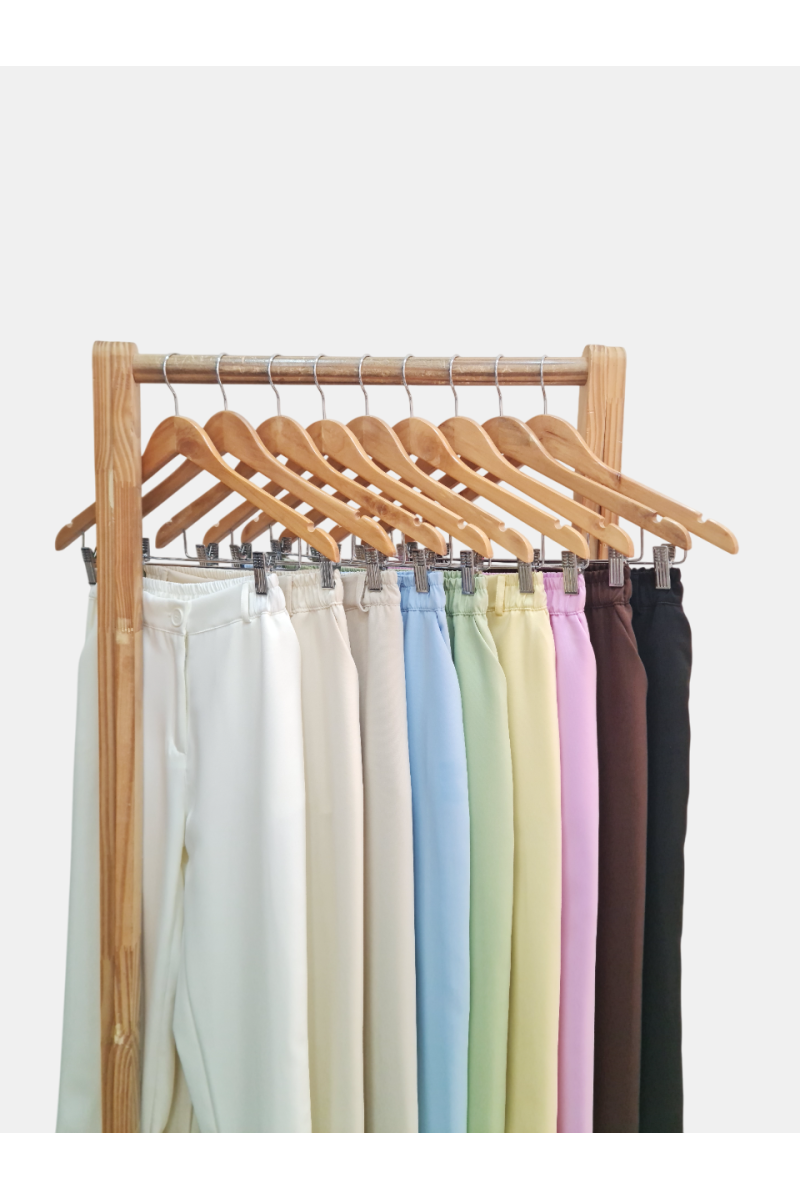 Pantalón sastrero con elástico, pasacintos y bolsillos