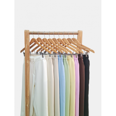 Pantalón sastrero con elástico, pasacintos y bolsillos