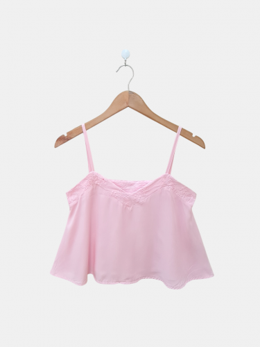 Musculosa de poplin con...