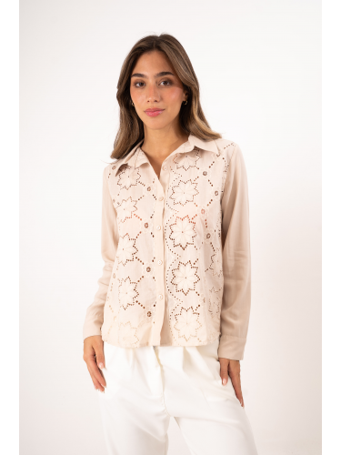 Camisa de poplin con...