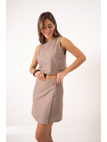 Pollera de lino sastrero...