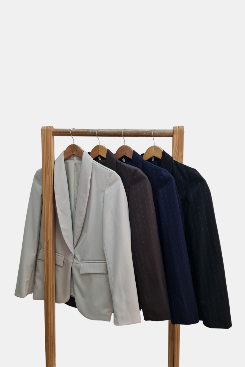 Blazer sastrero diplomático smoking entallado, forrado y bolsillos