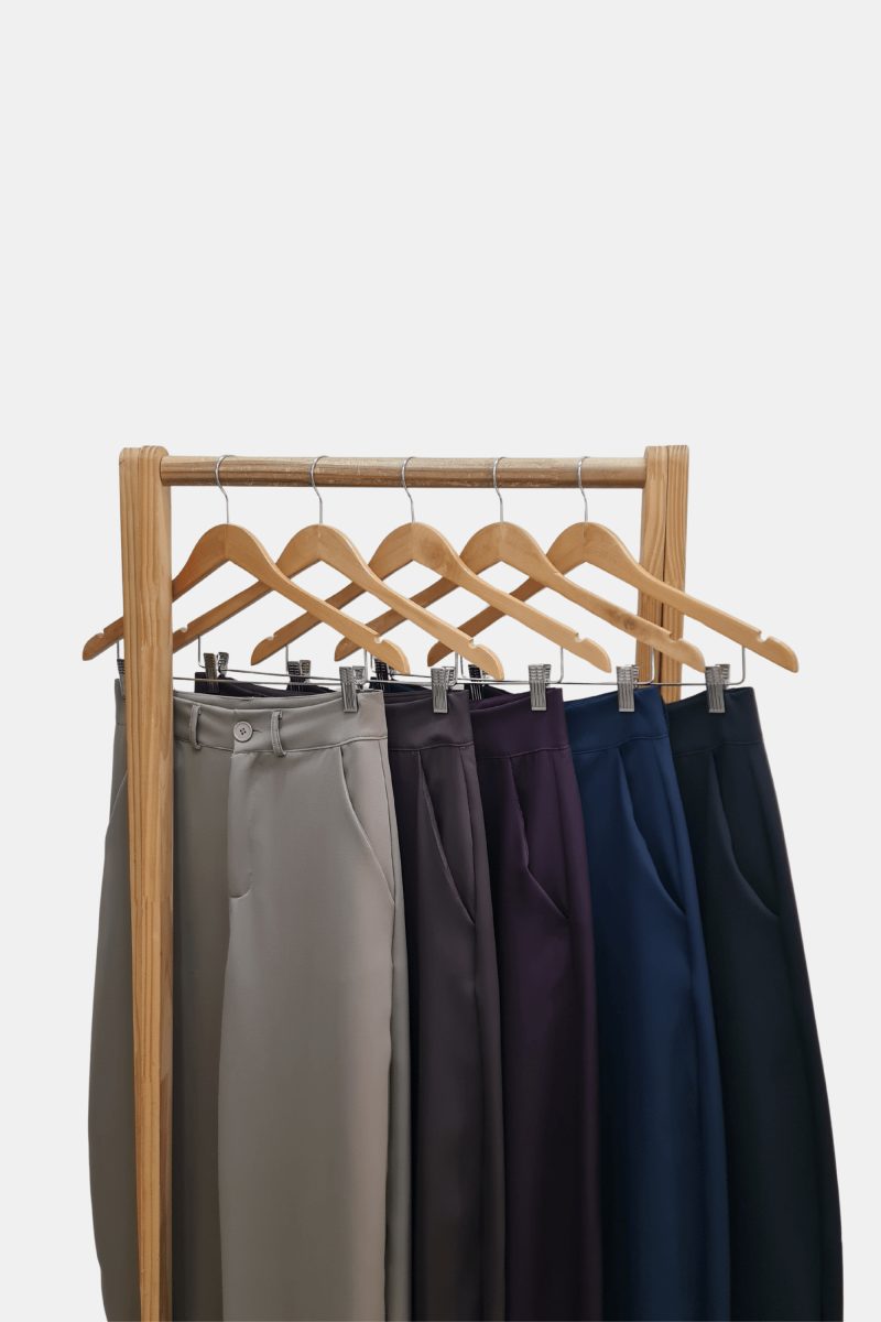 Pantalón sastrero balloon con presillas, pinzas traseras y bolsillos