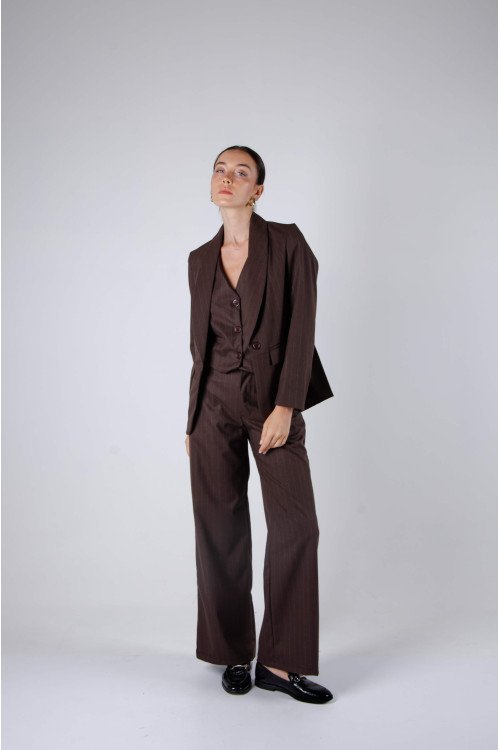 Blazer sastrero diplomático smoking entallado, forrado y bolsillos