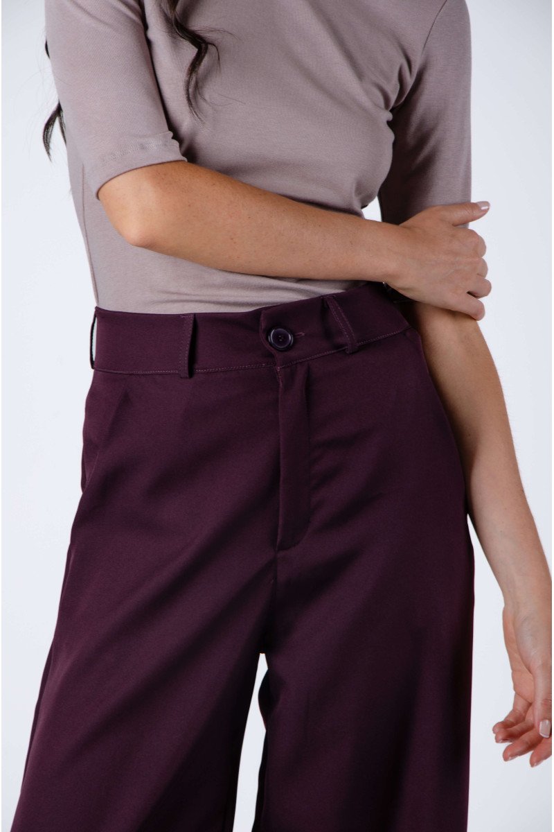 Pantalón sastrero balloon con presillas, pinzas traseras y bolsillos