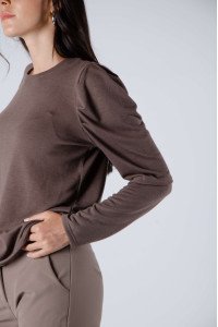 Remera de lanilla manga tabla