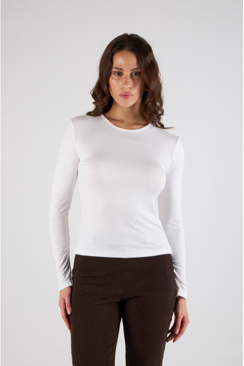 Remera de modal soft manga larga anatómica