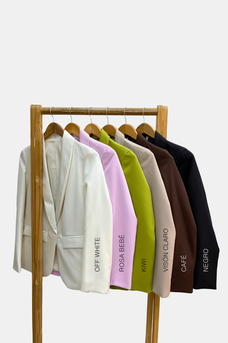 Blazer sastrero smoking entallado, forrado y bolsillos